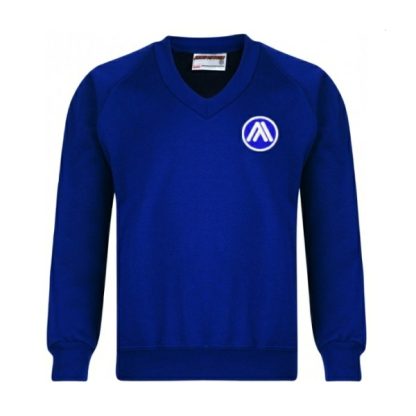 Royal Blue V-Neck Sweatshirts