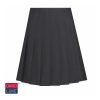 Black Senior Stitched Down Knife Pleat Skirt