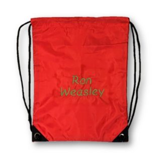 Red Named PE Bag