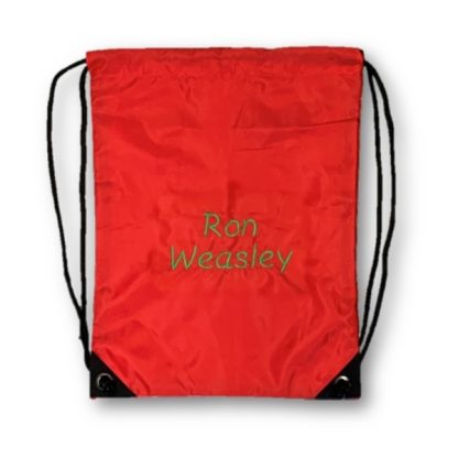 Red Named PE Bag