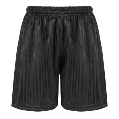 Black Shadow Stripe PE Shorts