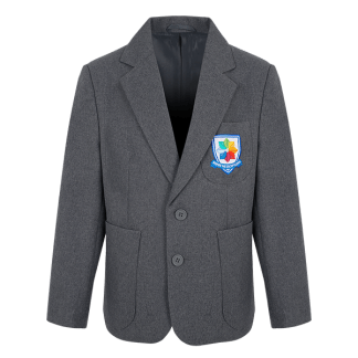 Steel Grey Girls School Blazer