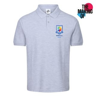 Heather Grey Staff Polo Shirt