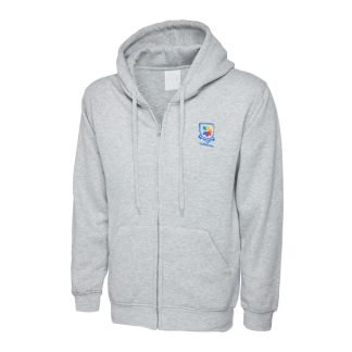 Heather Grey Staff Zipped Hoodie